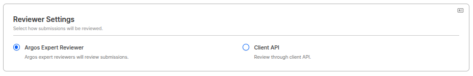 Reviewer settings