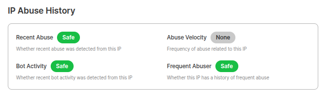 Pre-verification list screen