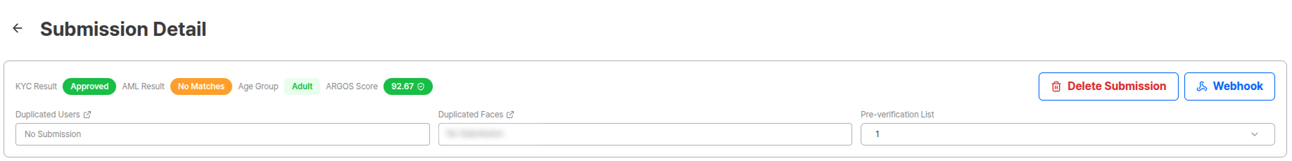Detail information buttons