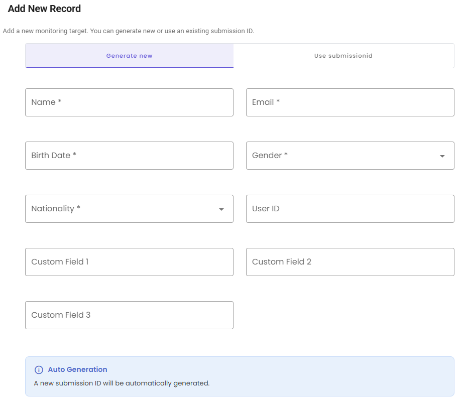 Worklist Management Screen