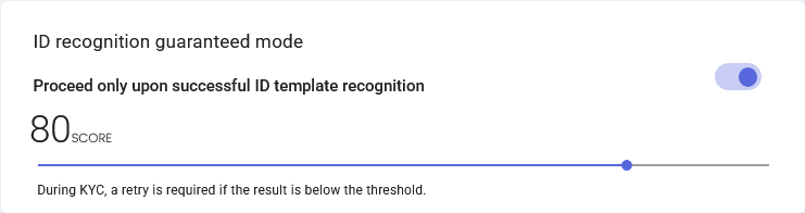 ARGOS Score Threshold Settings