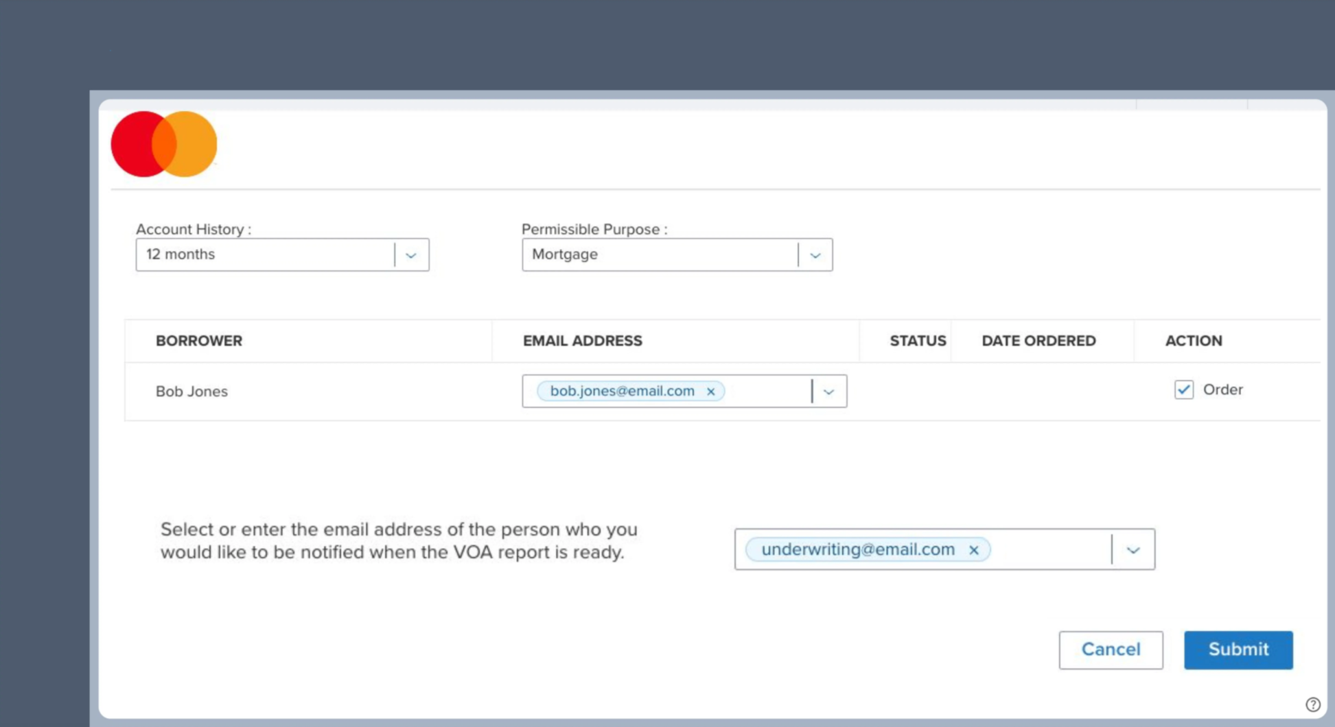 Order an asset verification report.