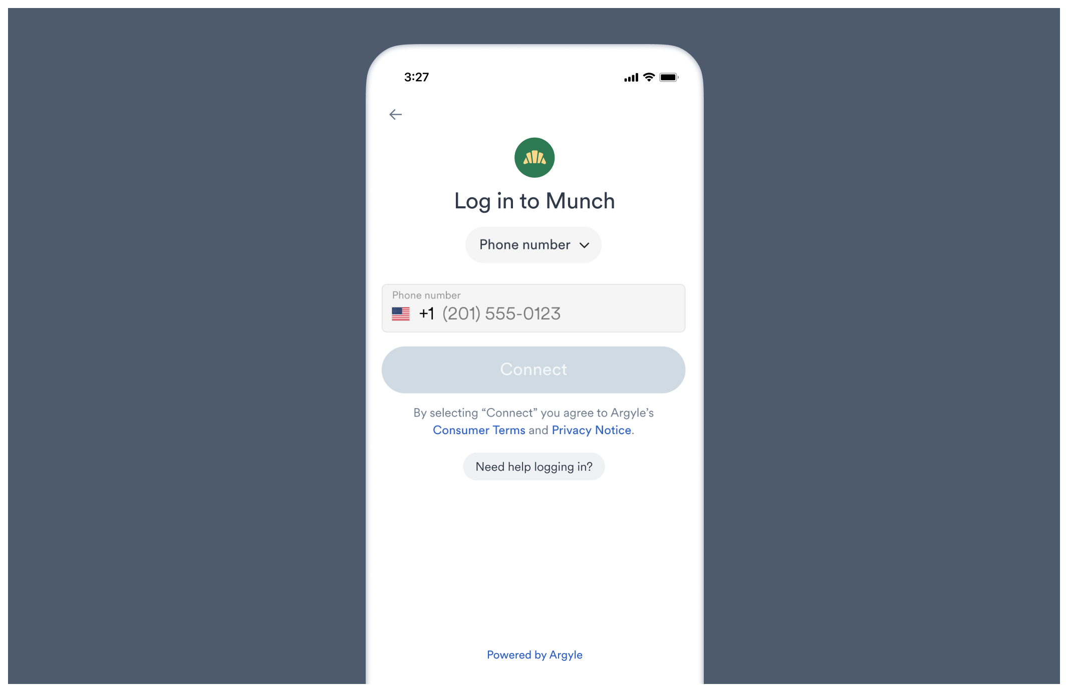 Link automatically formats phone inputs.