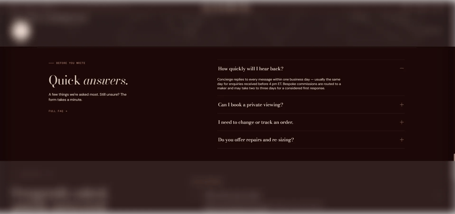 FAQ 2 Column
