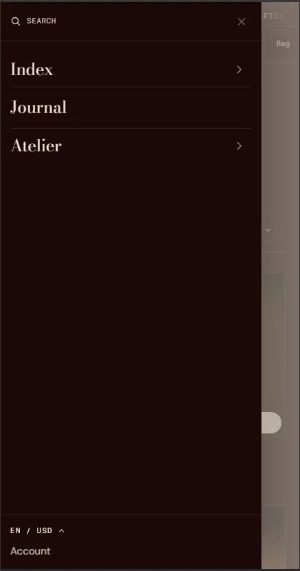 Mobile Menu 1