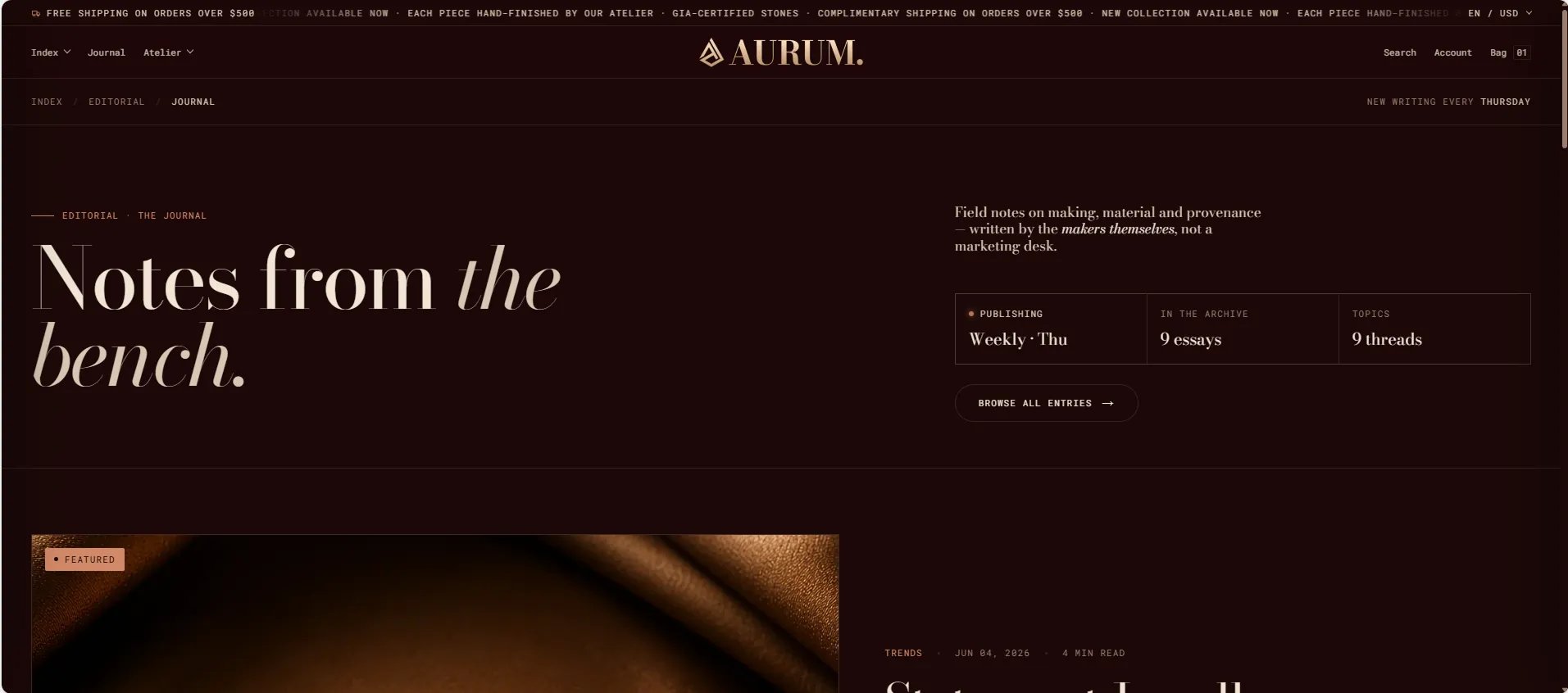 Blog Listing Page