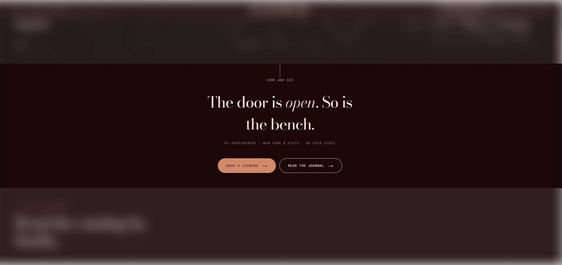Centered CTA
