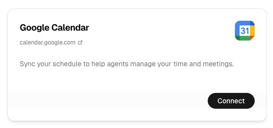 Google Calendar Integration
