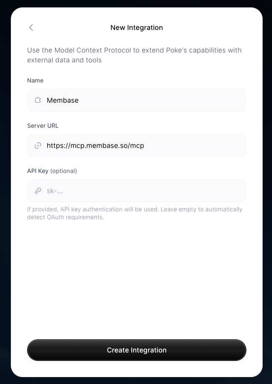 Poke integration setup
