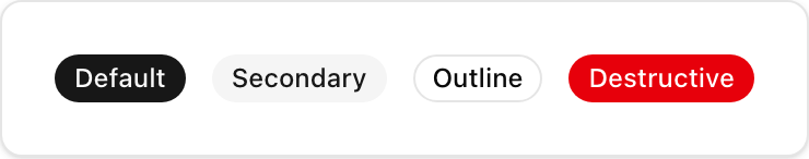 Badge component preview (light)