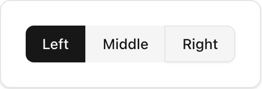 Button Group component preview (light)