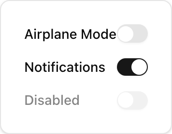 Switch component preview (light)