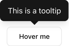 Tooltip component preview (light)