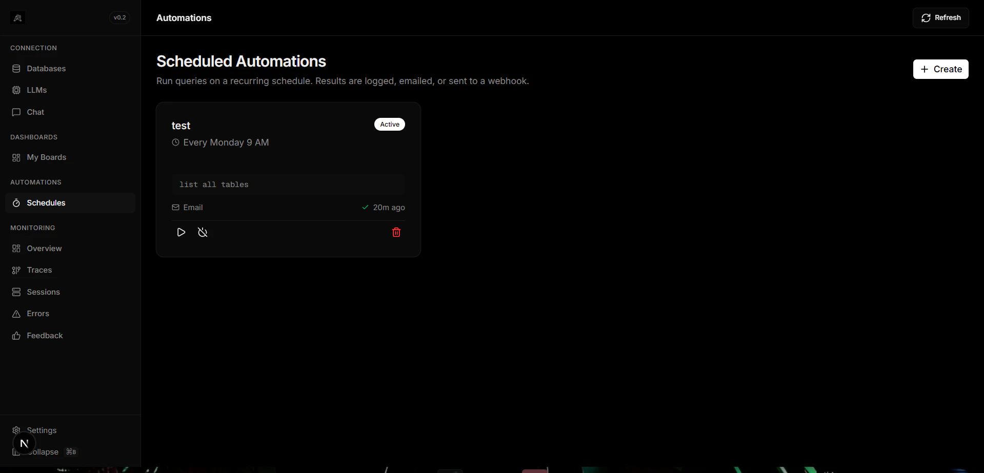 Automations Dashboard