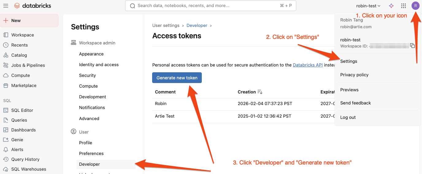 Personal access token
