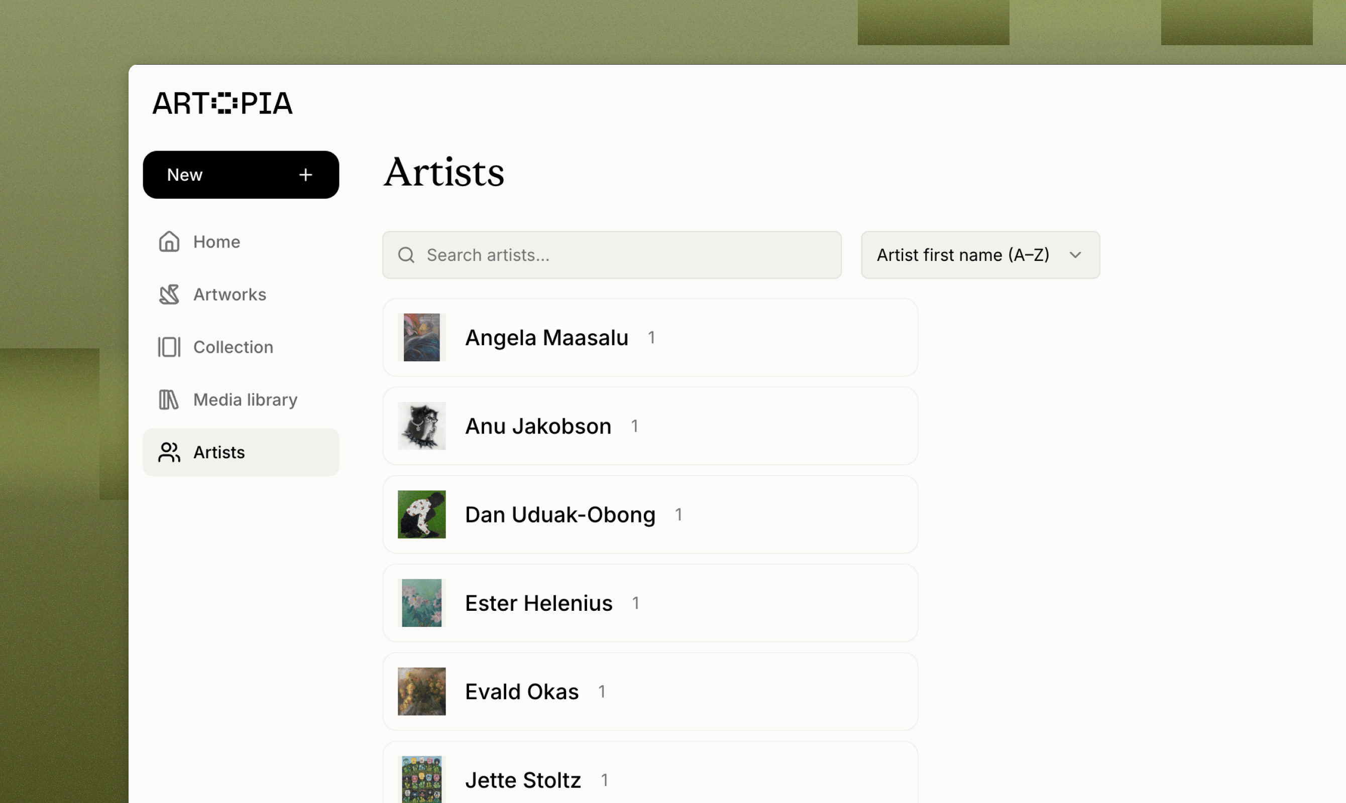 Learn Artists Artopia