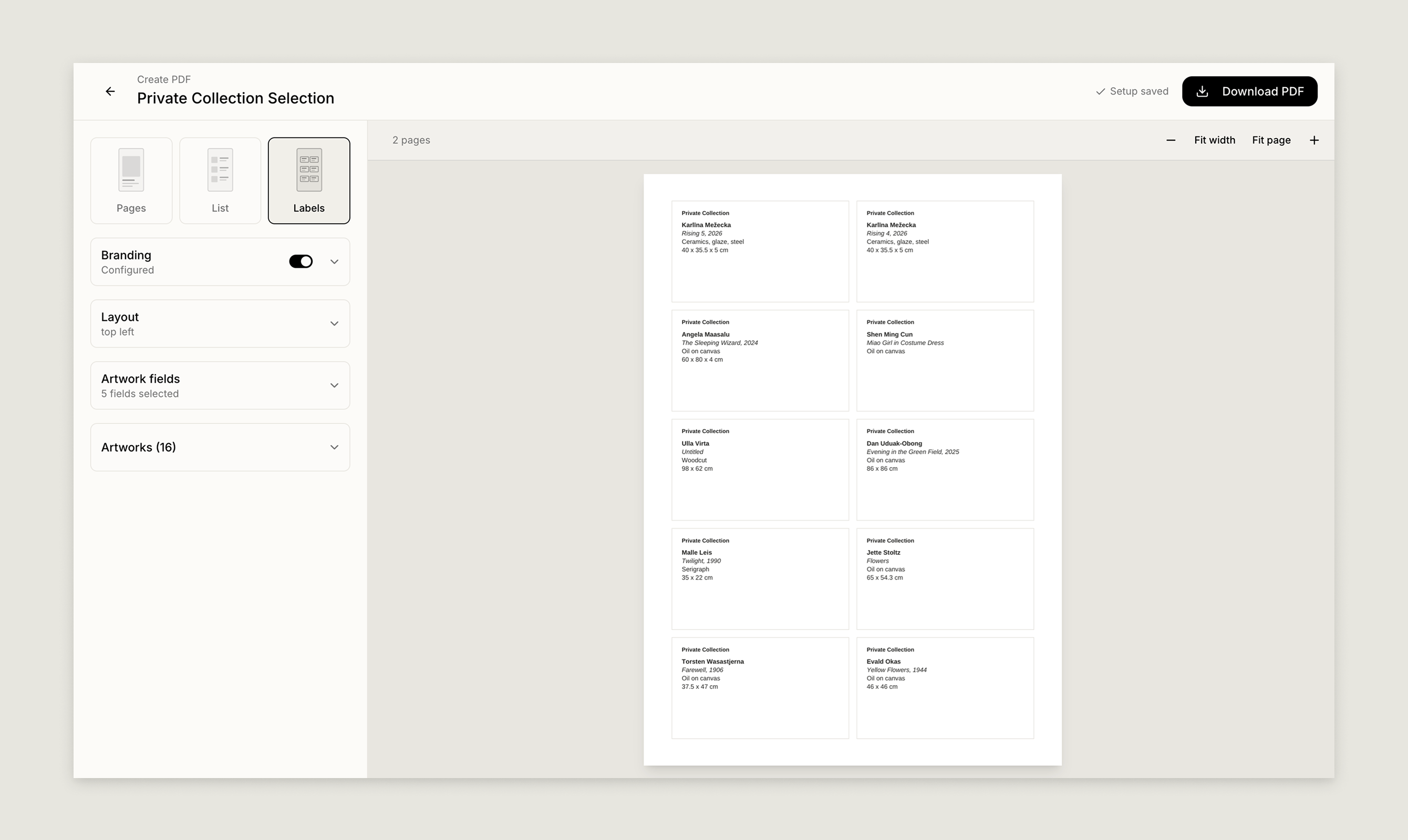 Pdf Labels