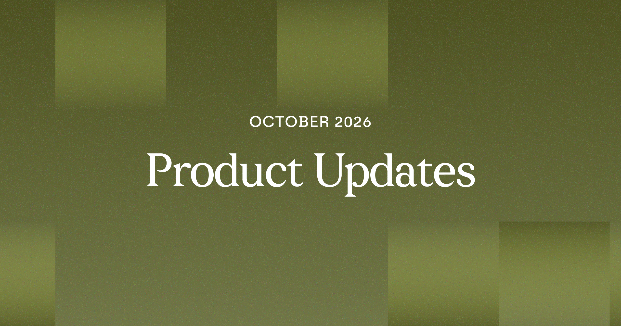 October Product Roundup