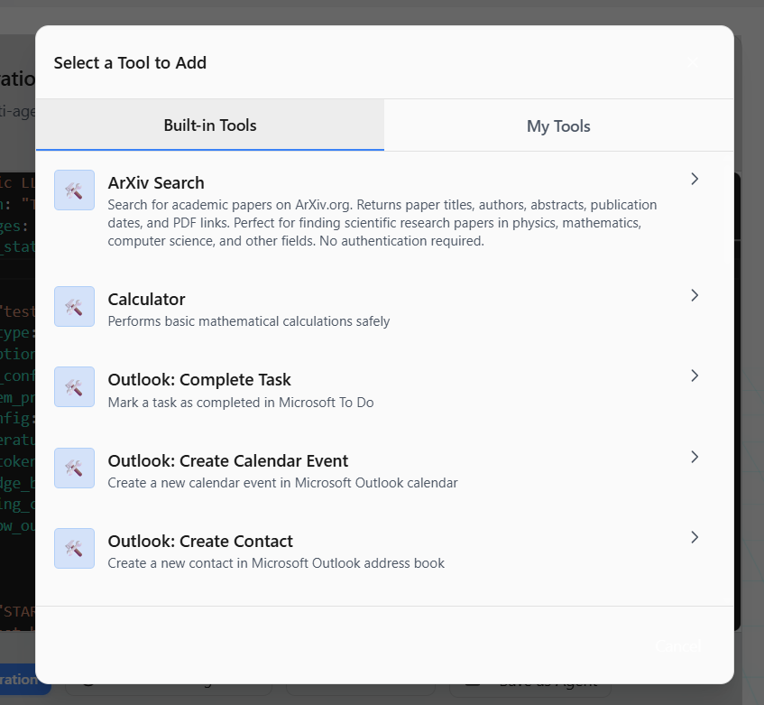 Tools List for YAML Insertion