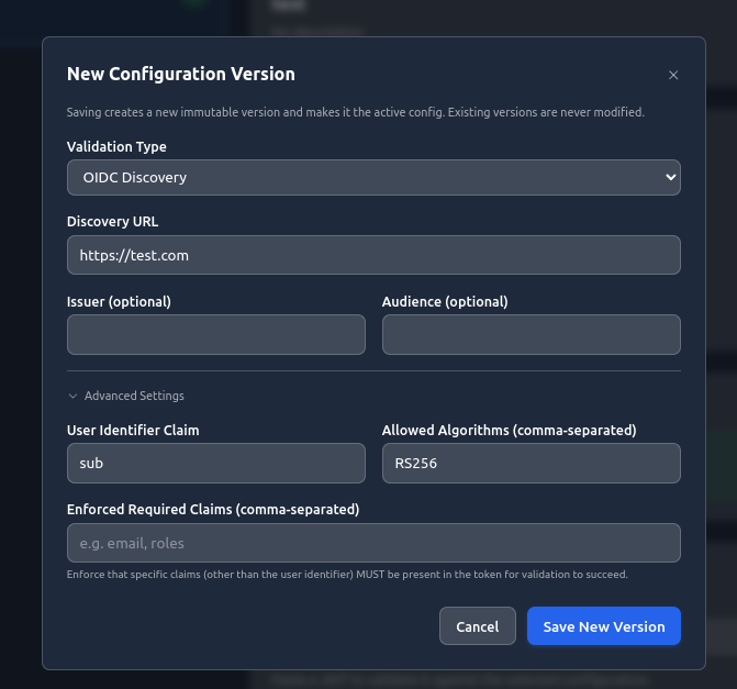 Configuration version editor