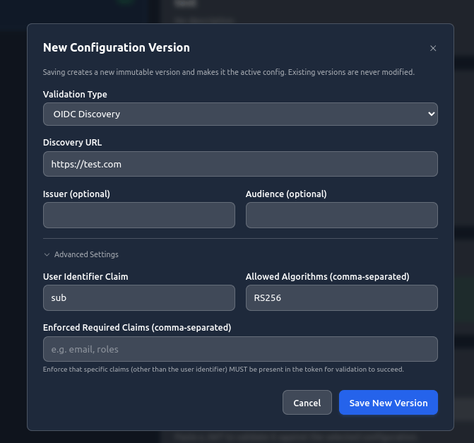 Configuration version editor