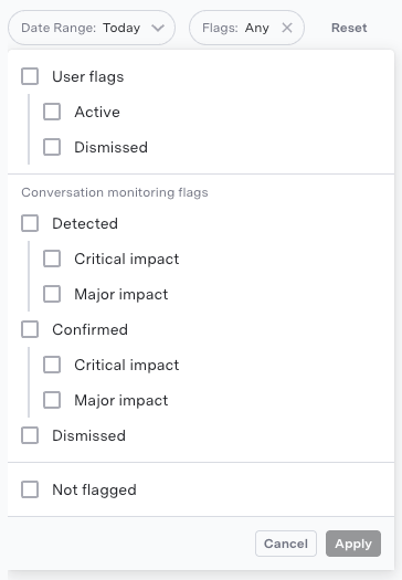 Flags filter