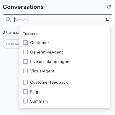 Search functionality