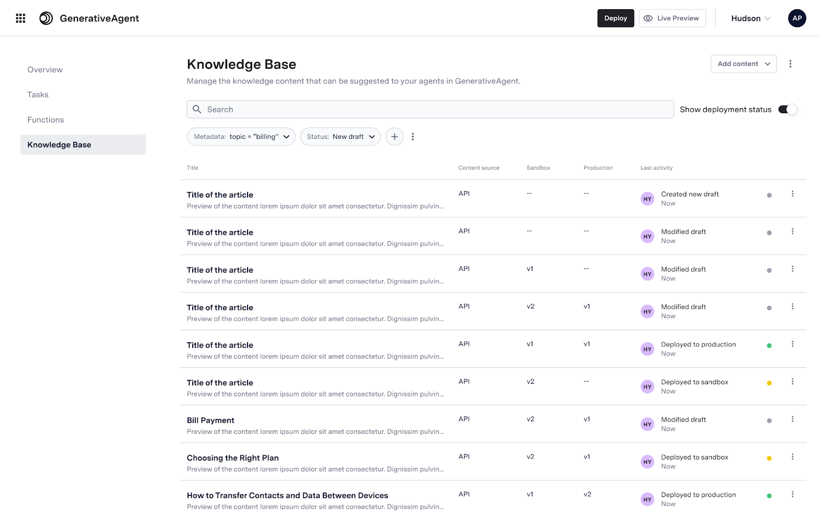 KB Search Bar