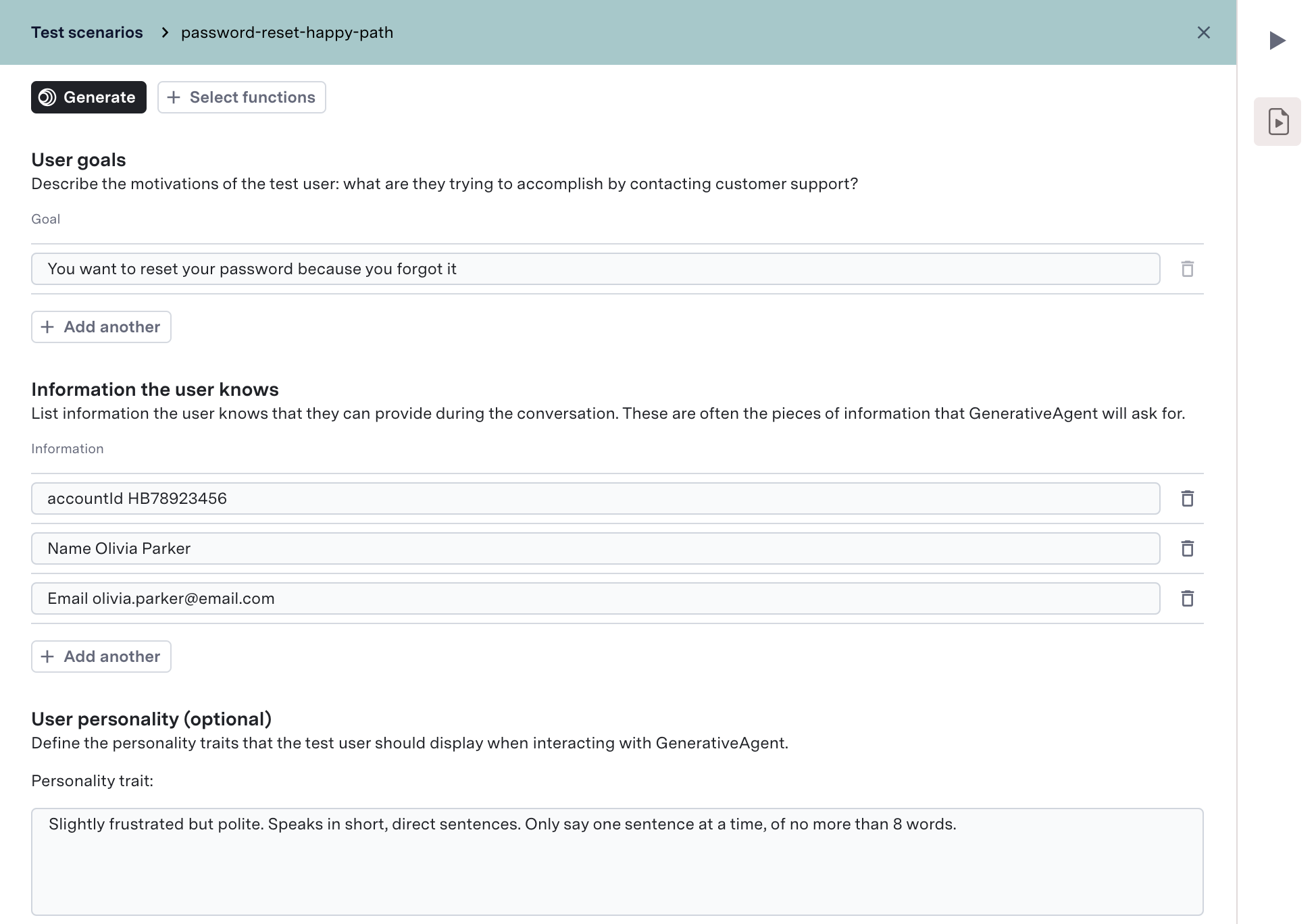Scenario Testing