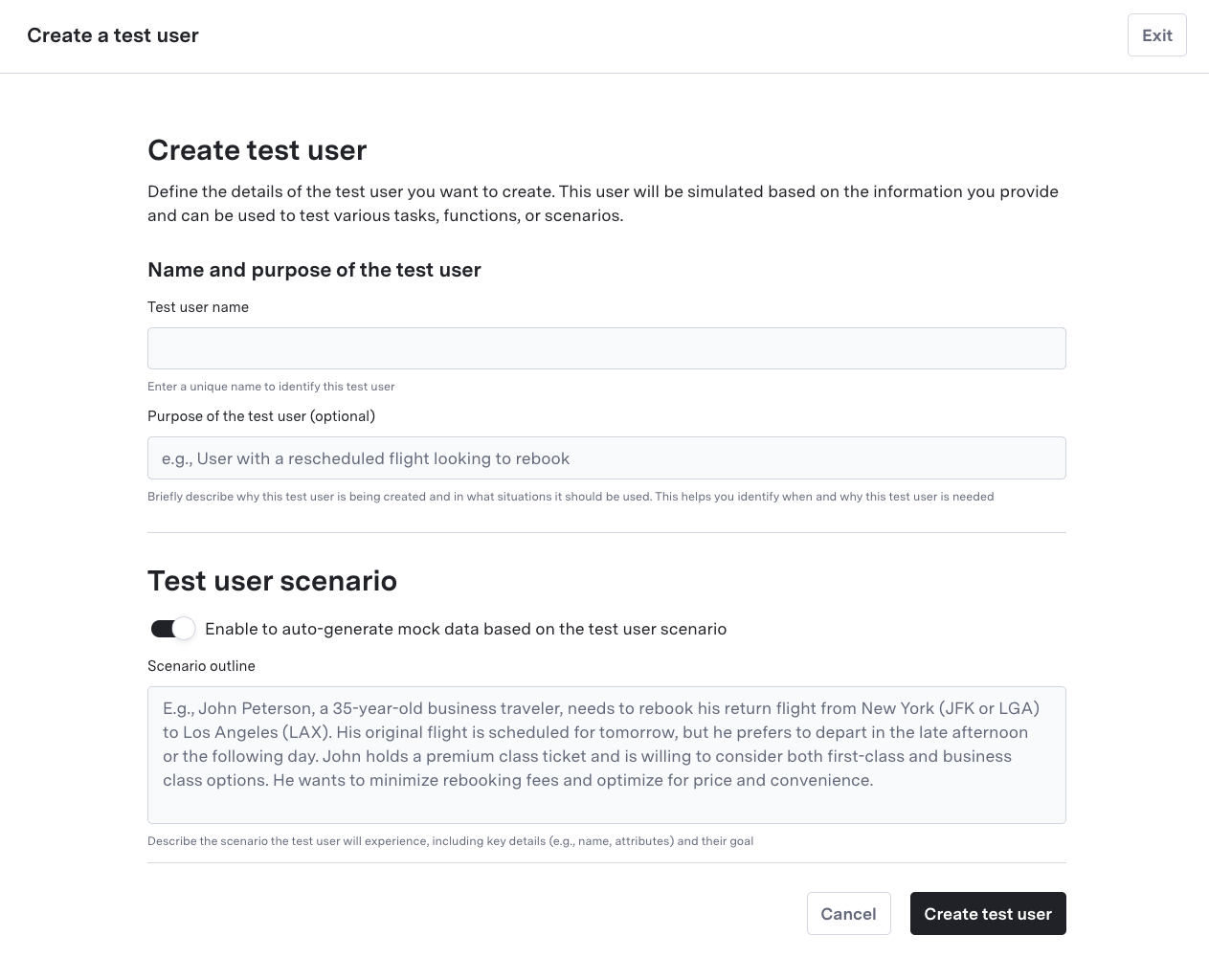 Test User Create