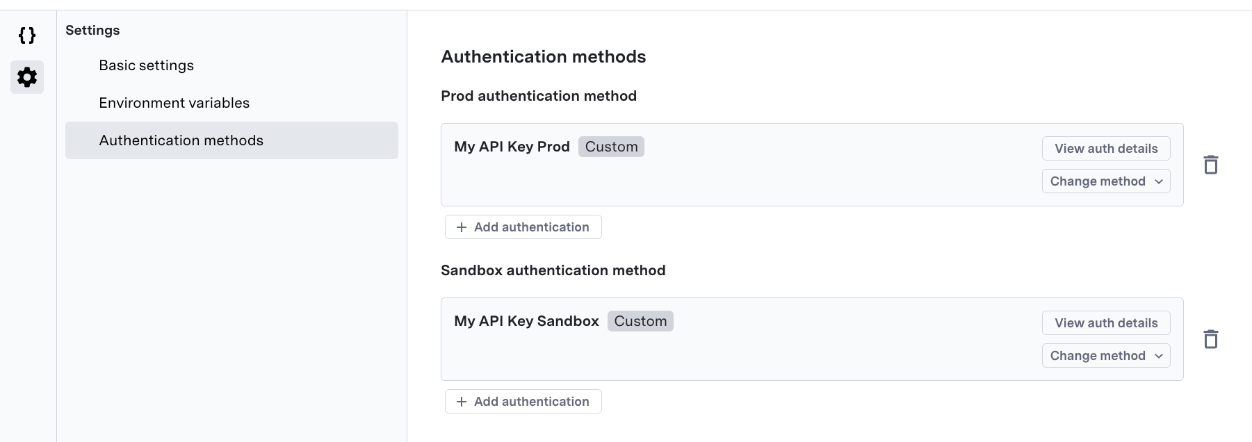 Add Authentication Method