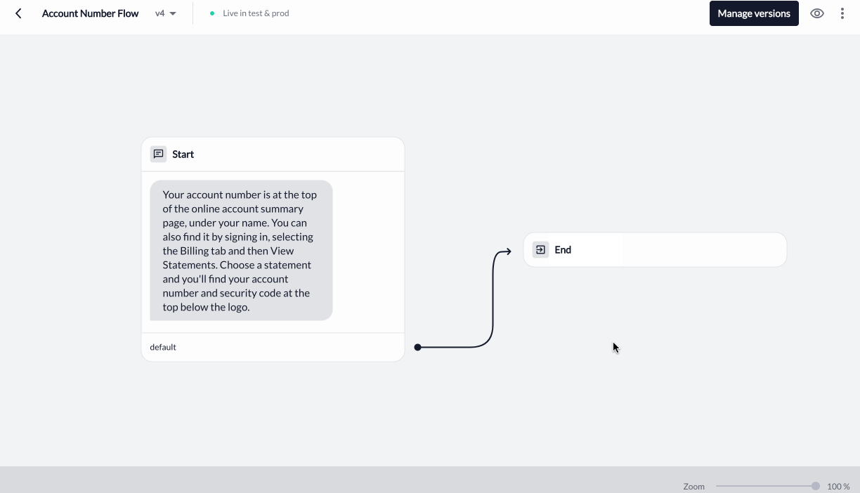 Incoming routes navigation showing intent routing details access