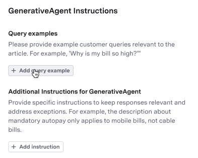 Add query example