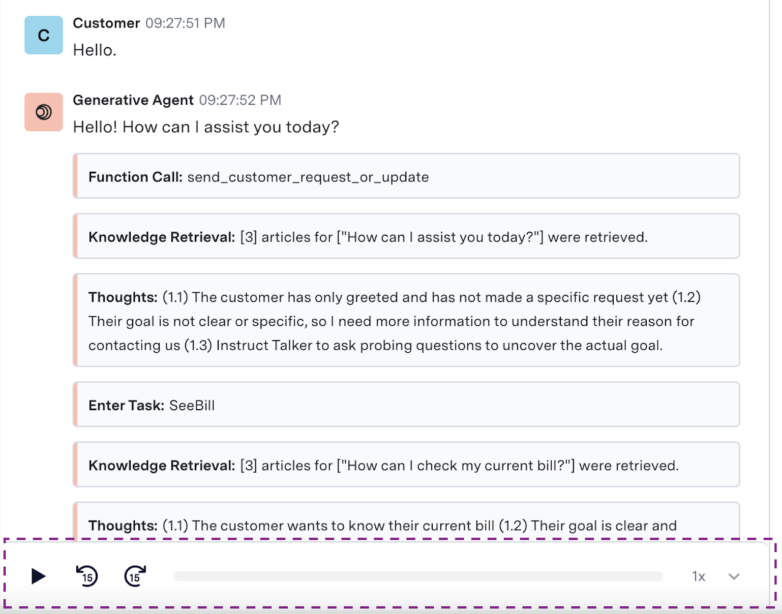 Conversation Playback