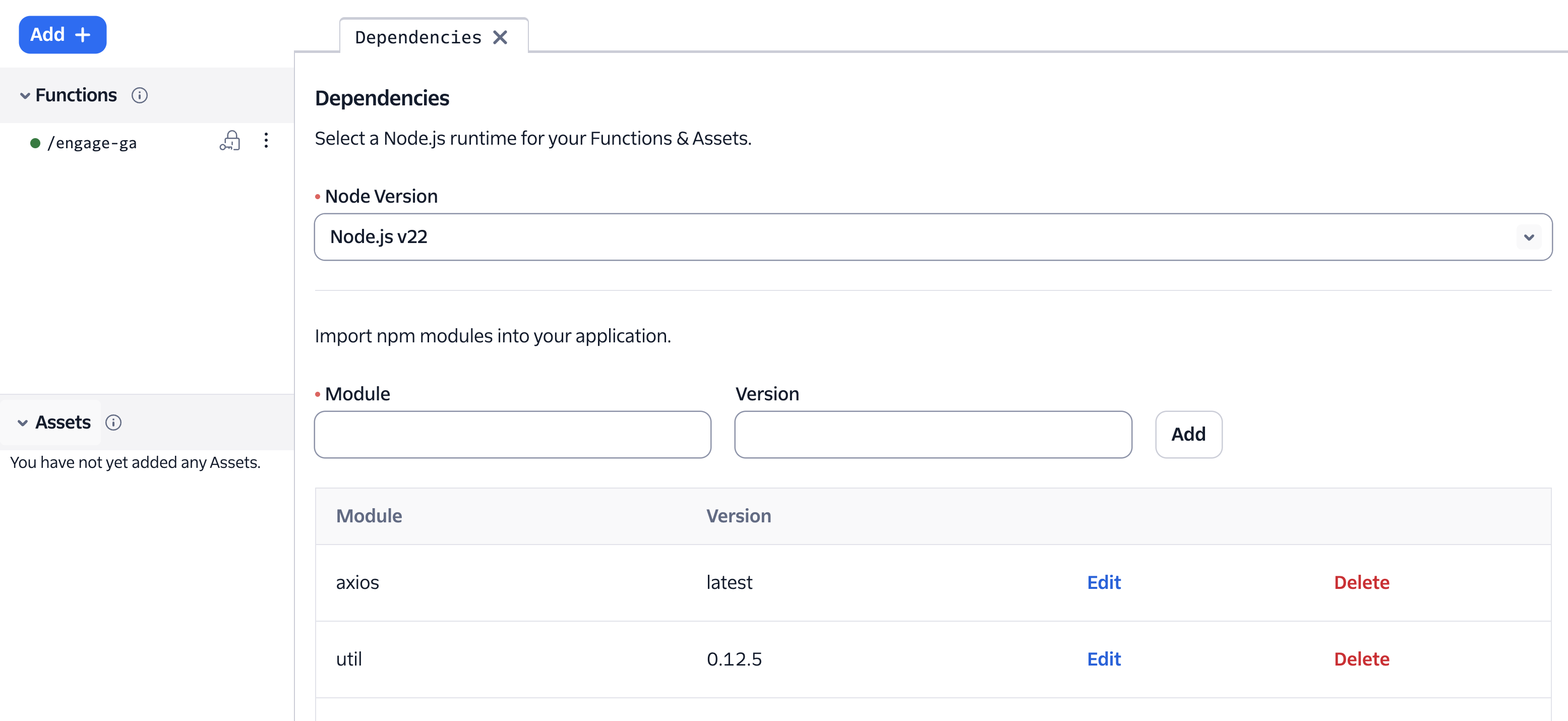 Twilio Axios Dependency