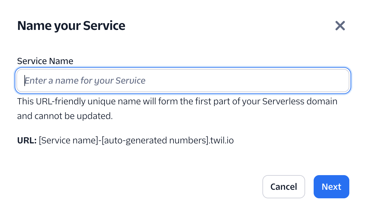 Twilio New Service