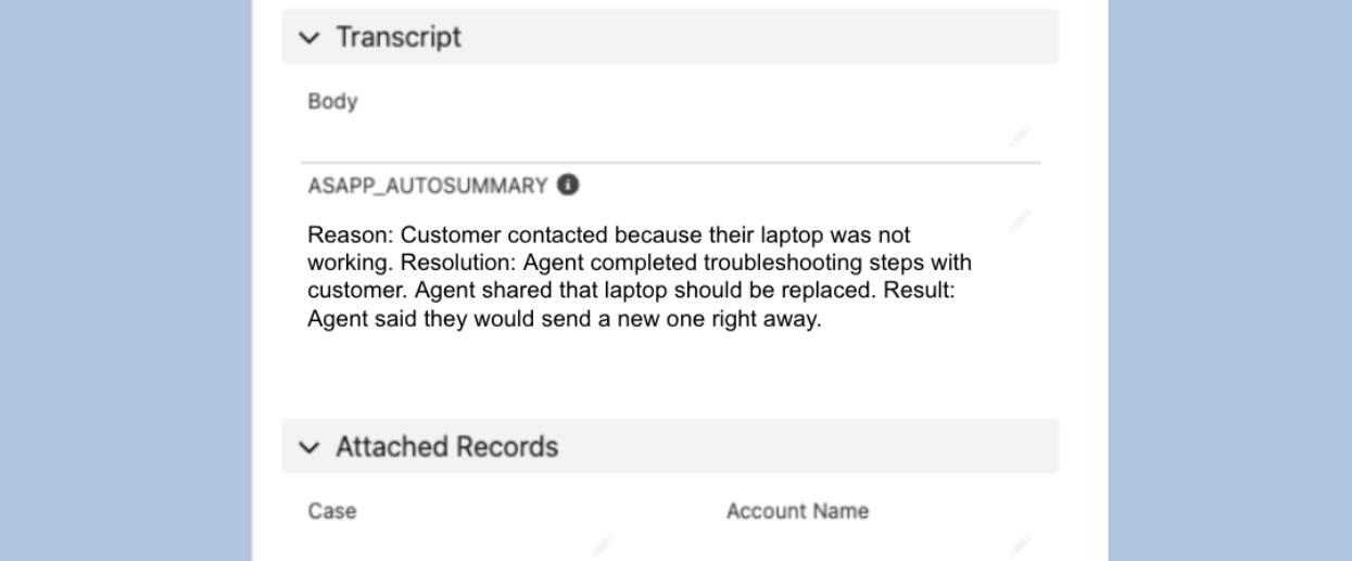 AutoSummary Salesforce Plugin
