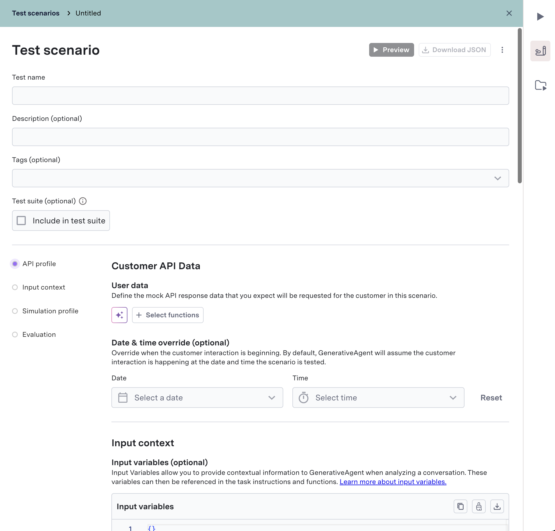 Test Scenarios - ASAPP Docs