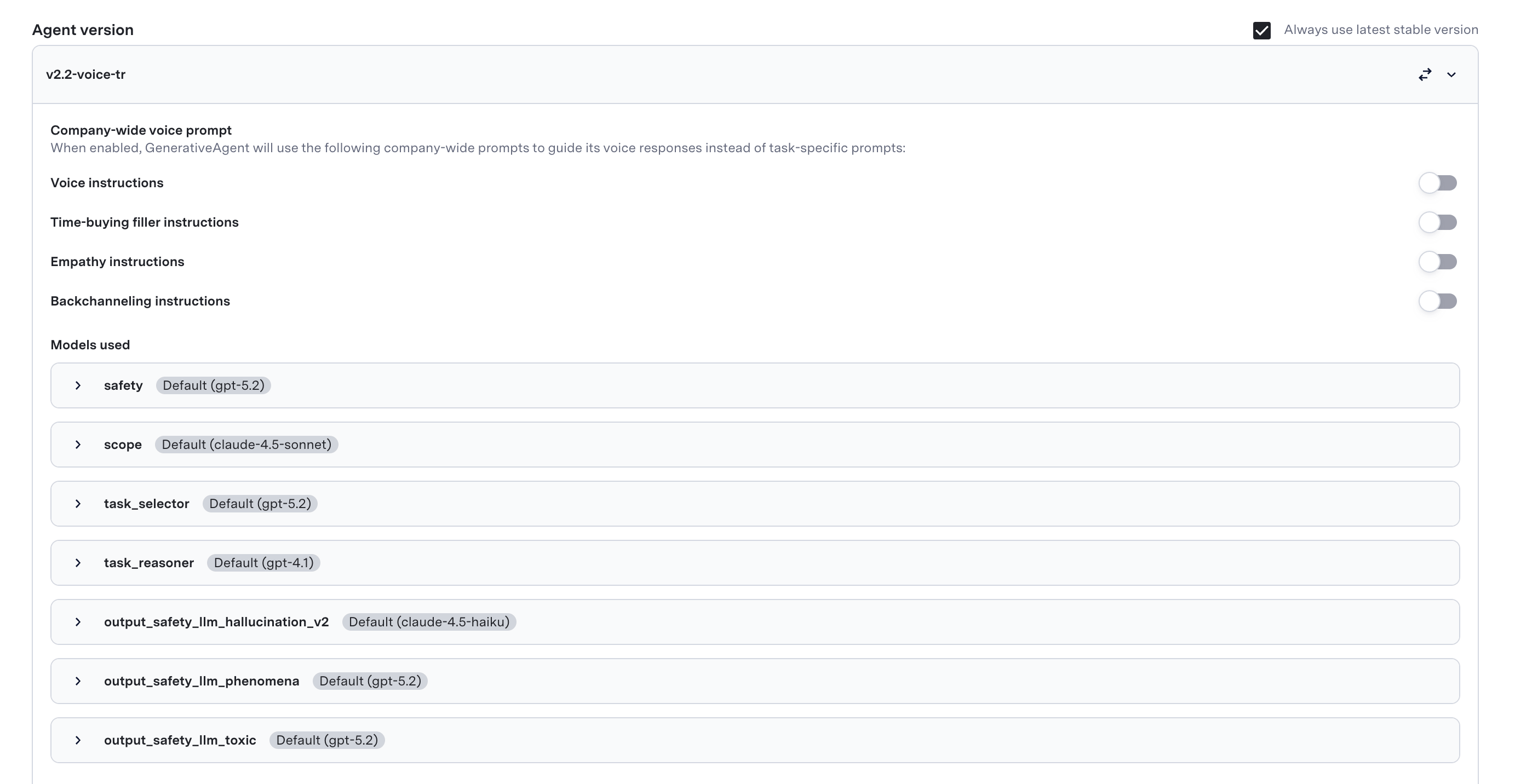 Agent Identity - Voice Configuration