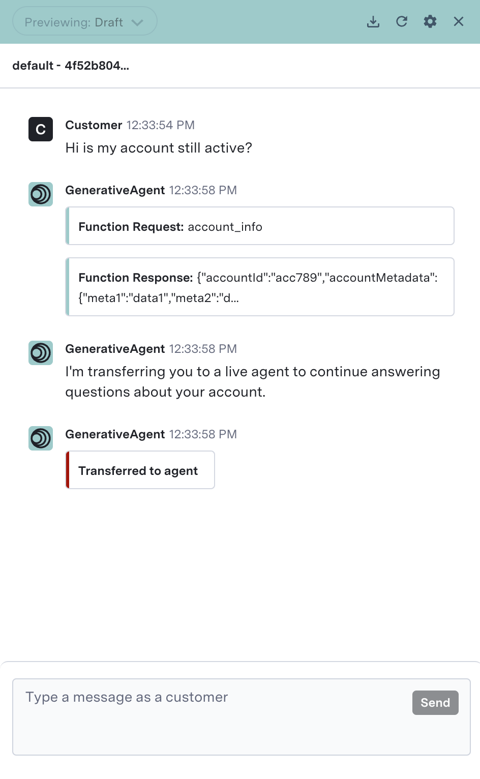 Trial mode after calling