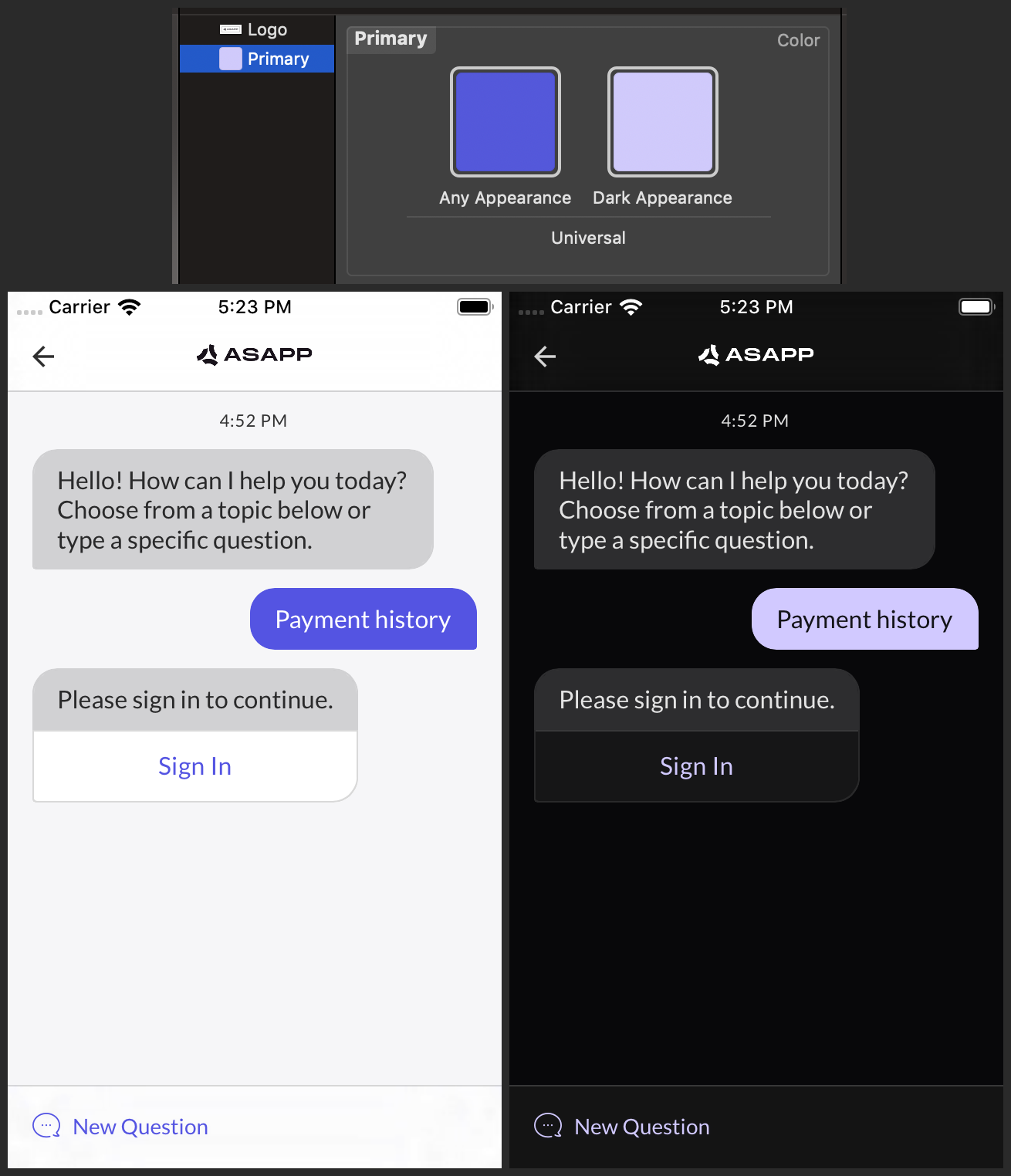 Dark Mode