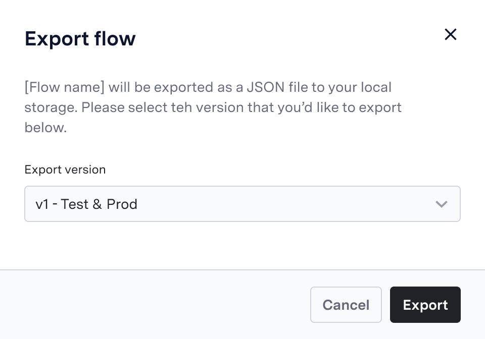 Import and Export Flows