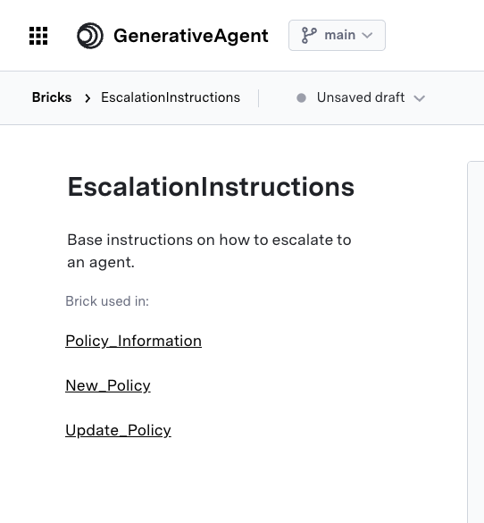 References to Tasks in Bricks