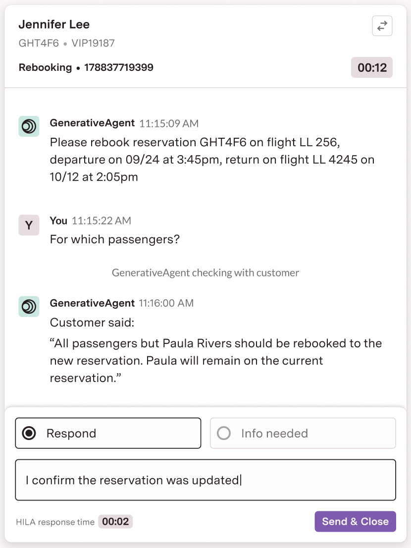 Screenshot of HILA Multi-turn