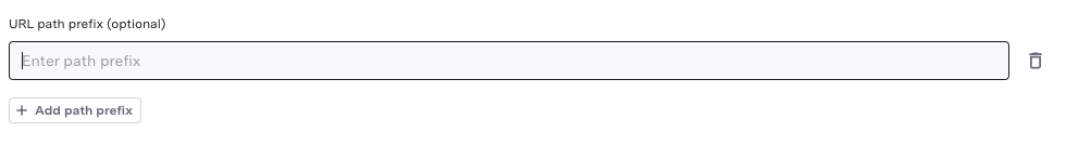 URL Prefixes