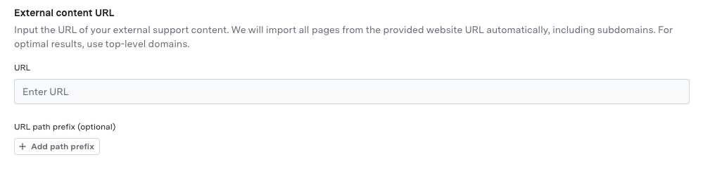 Exclude URLs
