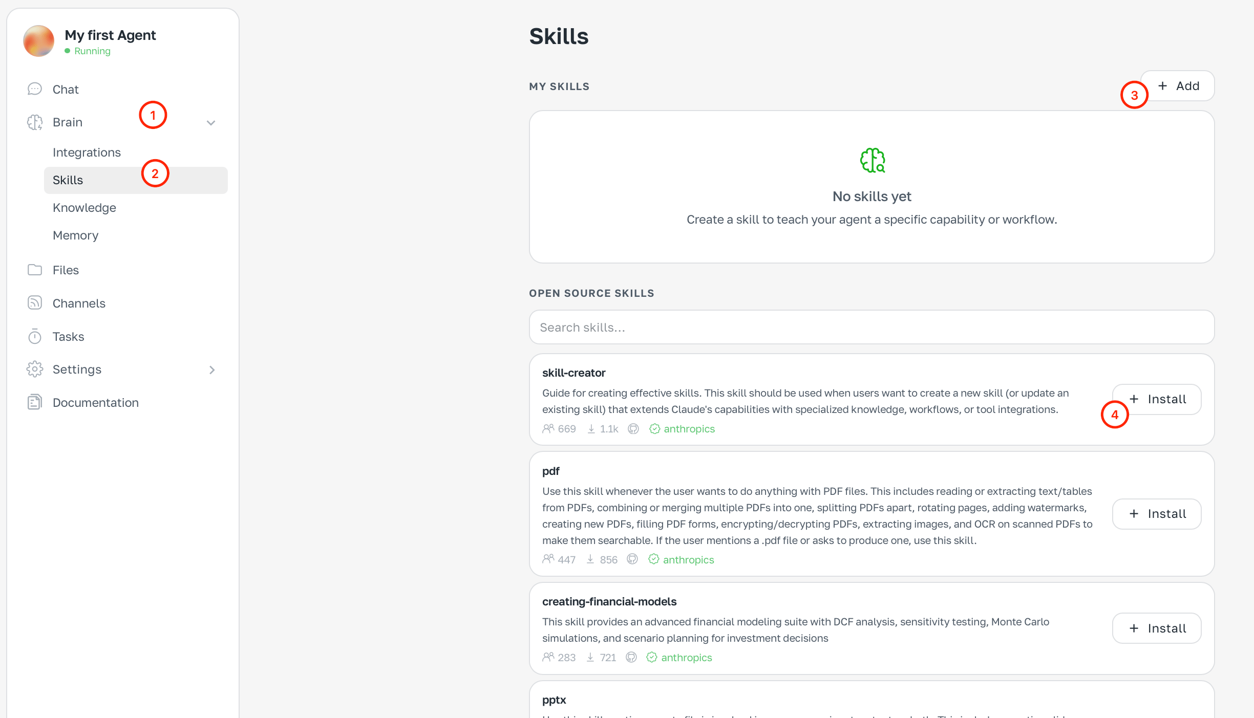 Brain → Skills