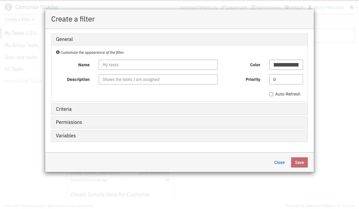 Create Filter
