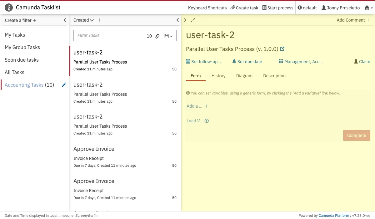 Task Detail View