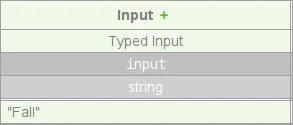 String